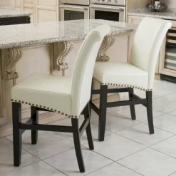 Set Of 2 Lisette Leather 25" Counter Height Barstool Ivory - Christopher Knight Home 6 Set Of 2 Lisette Leather 25" Counter Height Barstool Ivory - Christopher Knight Home -Living Furniture GUEST 00056c9f 573b 4175 8d34 c8817e28d371