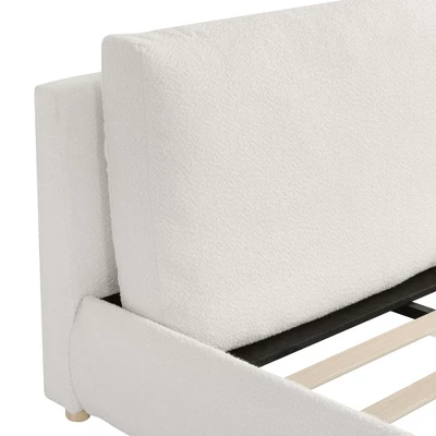 Christopher Knight Home Nicolas Boucle Upholstered Platform Bed With Removable Pillow Headboard 8 Christopher Knight Home Nicolas Boucle Upholstered Platform Bed With Removable Pillow Headboard - Image 8