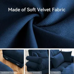 Christopher Knight Home Crane 130" Modern 3 Seater Velvet Sofa With Bolstered Armrests 20 Christopher Knight Home Crane 130" Modern 3 Seater Velvet Sofa With Bolstered Armrests -Living Furniture GUEST 0207738b 4138 43f0 ab45 f3fee0418725 1