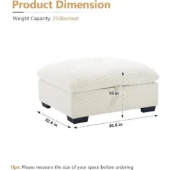 Christopher Knight Home Nelly 36.6" Corduroy Storage Ottoman Footrest 15 Christopher Knight Home Nelly 36.6" Corduroy Storage Ottoman Footrest -Living Furniture GUEST 020e4577 72ee 47e8 860a 47a44ddd68c6