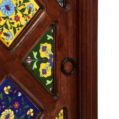 Pocatello Handcrafted Boho Mango Wood Nightstand Walnut - Christopher Knight Home 7 Pocatello Handcrafted Boho Mango Wood Nightstand Walnut - Christopher Knight Home - Image 7