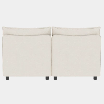 Christopher Knight Home Penny Versatile 68" Modular Storage Loveseat With Two Ottomans 6 Christopher Knight Home Penny Versatile 68" Modular Storage Loveseat With Two Ottomans - Image 6