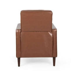 Mervynn Mid-Century Modern Button Tufted Recliner Cognac Brown/Dark Espresso - Christopher Knight Home -Living Furniture GUEST 047acb68 39cb 42ff ba28 aa5b7c384533