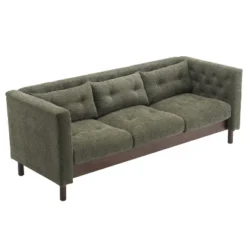78"W Sofa Couch, Modern Upholstered 3-seater Sofa Chair With Tufted Design For Living Room -Christopher Knight Home -Living Furniture GUEST 04b99111 45dd 4750 ab2a ffe141698993