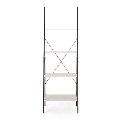 71.5" Newnan Modern Industrial 4 Shelf Etagere Ladder Bookcase - Christopher Knight Home 9 71.5" Newnan Modern Industrial 4 Shelf Etagere Ladder Bookcase - Christopher Knight Home - Image 9