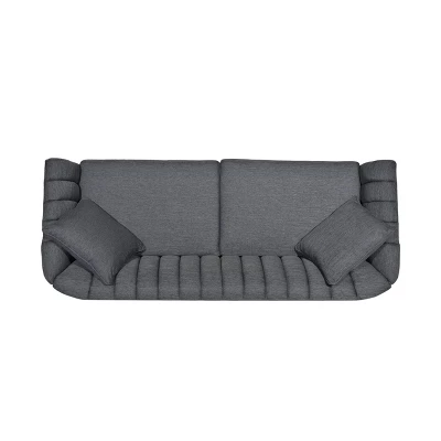Ansonia Contemporary Fabric 3 Seater Sofa - Christopher Knight Home 4 Ansonia Contemporary Fabric 3 Seater Sofa - Christopher Knight Home - Image 4
