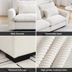 Christopher Knight Home Marsh Corduroy Loveseat With Movable And Storage Ottomans -Living Furniture GUEST 0589df25 3cf8 44c0 9638 fd33f8699c23