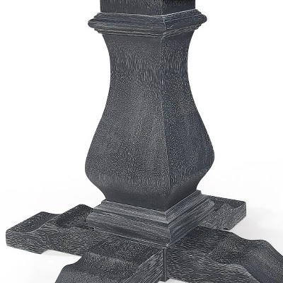 5pc Maria French Country Wood Expandable Dining Set Gray/Black - Christopher Knight Home 2 5pc Maria French Country Wood Expandable Dining Set Gray/Black - Christopher Knight Home - Image 2