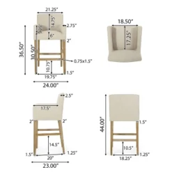 Set Of 2 30.5" Armga Contemporary Fabric Upholstered Wood Counter Height Barstools - Christopher Knight Home 17 Set Of 2 30.5" Armga Contemporary Fabric Upholstered Wood Counter Height Barstools - Christopher Knight Home -Living Furniture GUEST 063caac2 dc92 4cdb a595 bca6beed1c6a
