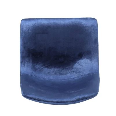 Cedric Modern Glam Velvet Counter Height Barstool Blue/Gold - Christopher Knight Home 5 Cedric Modern Glam Velvet Counter Height Barstool Blue/Gold - Christopher Knight Home - Image 5