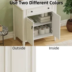 Christopher Knight Home Mualani 31" Vintage Bathroom Vanity With Ceramic Sink, 2 Doors And Adjustable Shelf 14 Christopher Knight Home Mualani 31" Vintage Bathroom Vanity With Ceramic Sink, 2 Doors And Adjustable Shelf -Living Furniture GUEST 078358d8 3e9c 42b8 8bc5 ec4f99d20562