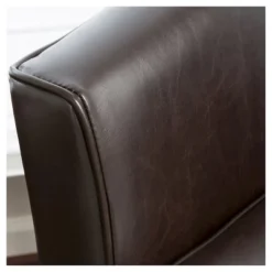 Aiden Bonded Leather Club Chair Brown - Christopher Knight Home -Living Furniture GUEST 080de112 7161 43d3 8d1e 8953af1594b5