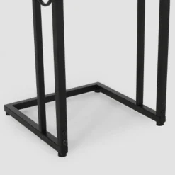 Set Of 2 Bader Modern C-Shaped Side Table Black - Christopher Knight Home -Living Furniture GUEST 09c318a5 2c36 48b8 b750 ae4b3741fcfc