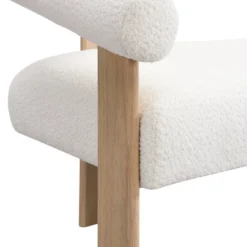 Christopher Knight Home Webb 53" Modern Rubberwood Boucle Upholstered Loveseat -Living Furniture GUEST 0aa007be 2762 47ad 8c3a 212eefc827b9