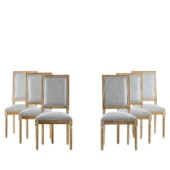 Christopher Knight Home Carina French Country Rubberwood Upholstered Dining Chair (Set Of 6) 20 Christopher Knight Home Carina French Country Rubberwood Upholstered Dining Chair (Set Of 6) -Living Furniture GUEST 0ad08c40 607a 45c6 8b31 fec045fff4fb
