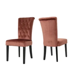 Set Of 2 Venetian New Velvet Tufted Dining Chair - Christopher Knight Home 8 Set Of 2 Venetian New Velvet Tufted Dining Chair - Christopher Knight Home -Living Furniture GUEST 0b04d926 bc3d 4de6 8a53 e174676fe3d0