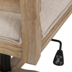 Sandine Rustic Upholstered Swivel Office Chair - Christopher Knight Home -Living Furniture GUEST 0b2e7fb3 47dd 4ead b5e4 610f28137587