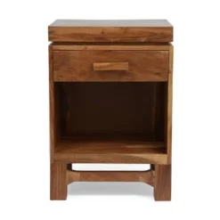 Set Of 2 Wadley Boho Handcrafted Acacia Wood Nightstands Natural - Christopher Knight Home -Living Furniture GUEST 0b37f8be c132 44ad ae84 c5e3e774cafd