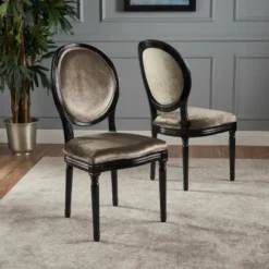Set Of 2 Camille New Velvet Dining Chair - Christopher Knight Home