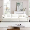 Christopher Knight Home Johnson Mid-Century Modern 115.34" Wood And Corduroy Upholstered 3-Seater Sectional Sofa