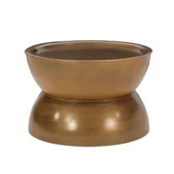 Minkler Modern Iron Hourglass Brushed Antique Coffee Table - Christopher Knight Home -Living Furniture GUEST 0ba6f720 8d46 44d9 893b ce7a135adc34