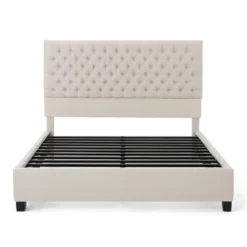 Queen Scout Fully Upholstered Bed Set - Christopher Knight Home -Living Furniture GUEST 0cded5c7 5e33 4dad bcfe 0d3d1562f96d