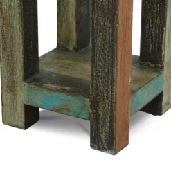 Meader Boho Handmade Distressed Mango Wood End Table - Christopher Knight Home -Living Furniture GUEST 0d70a898 1ce0 4519 9058 c4613c749f01