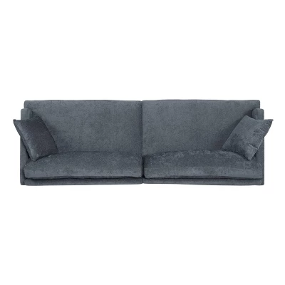 Malverne Contemporary 3 Seater Fabric Sofa With Accent Pillows Charcoal/Dark Brown - Christopher Knight Home 4 Malverne Contemporary 3 Seater Fabric Sofa With Accent Pillows Charcoal/Dark Brown - Christopher Knight Home - Image 4