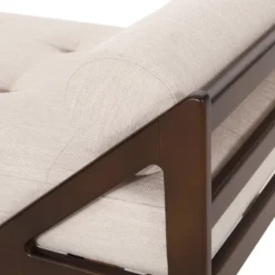 Rayle Contemporary Tufted Chaise Lounge With Rolled Accent Pillows - Christopher Knight Home -Living Furniture GUEST 0db798ea 5a22 43d4 96ed 5e319d781ab8