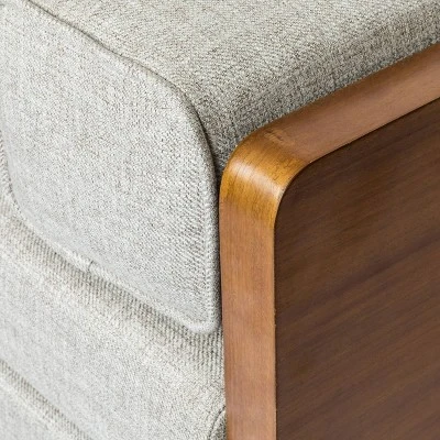 Keairns Mid Century Modern Tufted Double End Chaise Lounge With Bolster Pillows - Christopher Knight Home 8 Keairns Mid Century Modern Tufted Double End Chaise Lounge With Bolster Pillows - Christopher Knight Home - Image 8