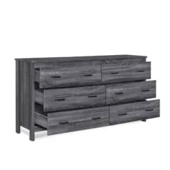 Olimont Contemporary 6 Drawer Dresser - Christopher Knight Home -Living Furniture GUEST 0fcfbebe e279 4f7a 9bdd dbcb37a31805