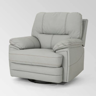 Elodie Leather Swivel Power Recliner - Christopher Knight Home 7 Elodie Leather Swivel Power Recliner - Christopher Knight Home - Image 7