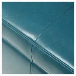 Guernsey Faux Leather Storage Ottoman Bench Teal - Christopher Knight Home -Living Furniture GUEST 108a61b9 26e1 4f03 9d20 89a774ff5928