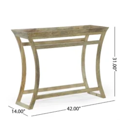 Meagher Rustic Handcrafted Mango Wood Console Table Natural - Christopher Knight Home 15 Meagher Rustic Handcrafted Mango Wood Console Table Natural - Christopher Knight Home -Living Furniture GUEST 11a441b5 7583 4513 919b f6b7a4827d4a