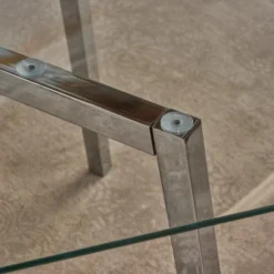 59" Zavier Rectangular Dining Table Clear - Christopher Knight Home -Living Furniture GUEST 124e9afe c27a 4b4a bd25 e69422518c12