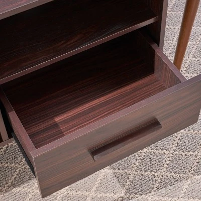 Marceau Mid-Century Modern TV Stand For TVs Up To 44" - Christopher Knight Home 2 Marceau Mid-Century Modern TV Stand For TVs Up To 44" - Christopher Knight Home - Image 2