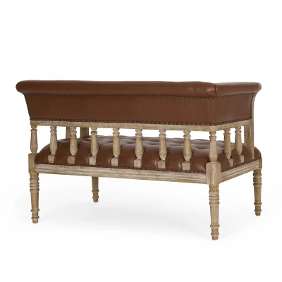 Loyning Traditional Upholstered Tufted Loveseat - Christopher Knight Home 2 Loyning Traditional Upholstered Tufted Loveseat - Christopher Knight Home - Image 2