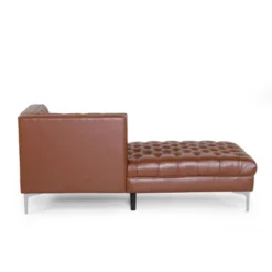 Tignall Contemporary Tufted One Armed Chaise Lounge - Christopher Knight Home -Living Furniture GUEST 14125704 8cb0 4a71 a5d5 375e43efec7f