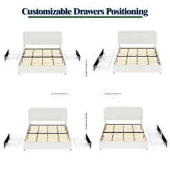 Christopher Knight Home Calvin Modern Boucle Upholstered Queen Size Bed With 2 Drawers And Adjusted Headboard 10 Christopher Knight Home Calvin Modern Boucle Upholstered Queen Size Bed With 2 Drawers And Adjusted Headboard -Living Furniture GUEST 156f7d28 4e9c 4968 9d3c 59823f6d1bdf