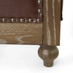 Castalia Chesterfield Tufted 3 Seater Sofa With Nailhead Trim Dark Brown/Natural - Christopher Knight Home 18 Castalia Chesterfield Tufted 3 Seater Sofa With Nailhead Trim Dark Brown/Natural - Christopher Knight Home -Living Furniture GUEST 15bebb96 c0ac 452d 840c 37144023e0a3