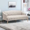 Adelia Contemporary Tufted Sofa Beige - Christopher Knight Home