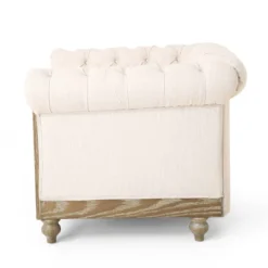 Castalia Chesterfield Tufted Fabric Club Chair With Nailhead Trim - Christopher Knight Home -Living Furniture GUEST 16f4883d c565 43af 8691 224781f12e6d