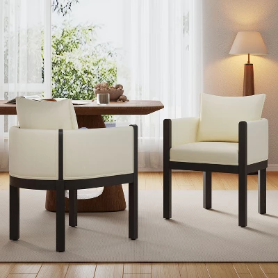 Christopher Knight Home Diana Modern Rubberwood Linen Upholstered Armchairs (Set Of 2) 1 Christopher Knight Home Diana Modern Rubberwood Linen Upholstered Armchairs (Set Of 2)