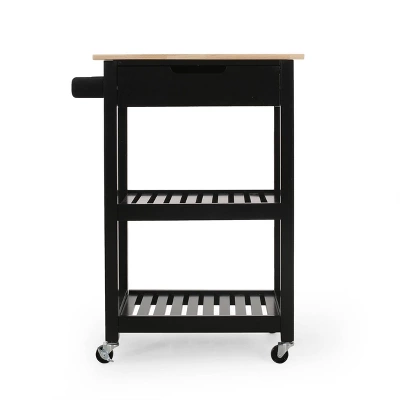 Dade Kitchen Cart With Wheels - Christopher Knight Home 7 Dade Kitchen Cart With Wheels - Christopher Knight Home - Image 7