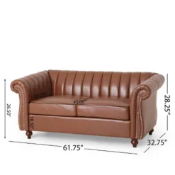 Glenmont Contemporary Channel Stitch Loveseat With Nailhead Trim - Christopher Knight Home 15 Glenmont Contemporary Channel Stitch Loveseat With Nailhead Trim - Christopher Knight Home -Living Furniture GUEST 1908a6d0 5d03 48ec b0f6 3801ca4975b8