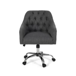 Barbour Tufted Home Office Chair With Swivel Base - Christopher Knight Home -Living Furniture GUEST 199fc0c9 3edf 465e bf3d 8d7582079165