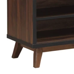 Hurlbut Modern Industrial Wooden 6 Bottle Wine Cabinet Walnut/Black/Dark Brown - Christopher Knight Home -Living Furniture GUEST 19af97d0 67a1 49e5 9d8e d077dd864f8c
