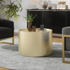 Braeburn Modern Round Coffee Table - Christopher Knight Home -Living Furniture GUEST 1b0a0710 cf33 4d78 b7ff 1c59fdce35c4