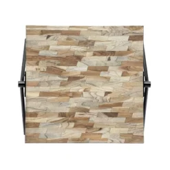 Gurley Handcrafted Modern Industrial Mango Wood Coffee Table Gray/Black - Christopher Knight Home: Iron Frame, Spot Clean -Living Furniture GUEST 1b1d9b3f 4fb4 4738 88d9 01b5cd228022