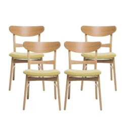 Christopher Knight Home Isador Mid Century Modern Upholstered Rubberwood Dining Chairs (Set Of 4) 20 Christopher Knight Home Isador Mid Century Modern Upholstered Rubberwood Dining Chairs (Set Of 4) -Living Furniture GUEST 1bd1fd5d c6c0 40d4 913f 434c85aba77b